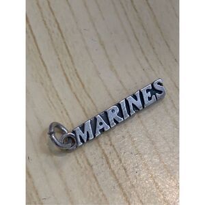 .925 Marines Sterling Silver Jewelry Charm #USA #military